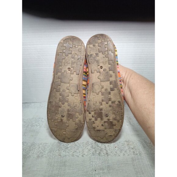 Enlighten Active SlipOn Flat Womens Sz 6 Comfort Striped Pink Loafer Casual Shoe - Picture 11 of 12